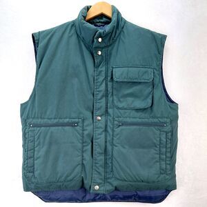 VTG Penfield Vest Mens Large Green Full Zip Down Hunting Outdoor Hiking Pockets